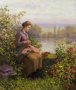 Daniel Ridgeway Knight, The Village Seamstress